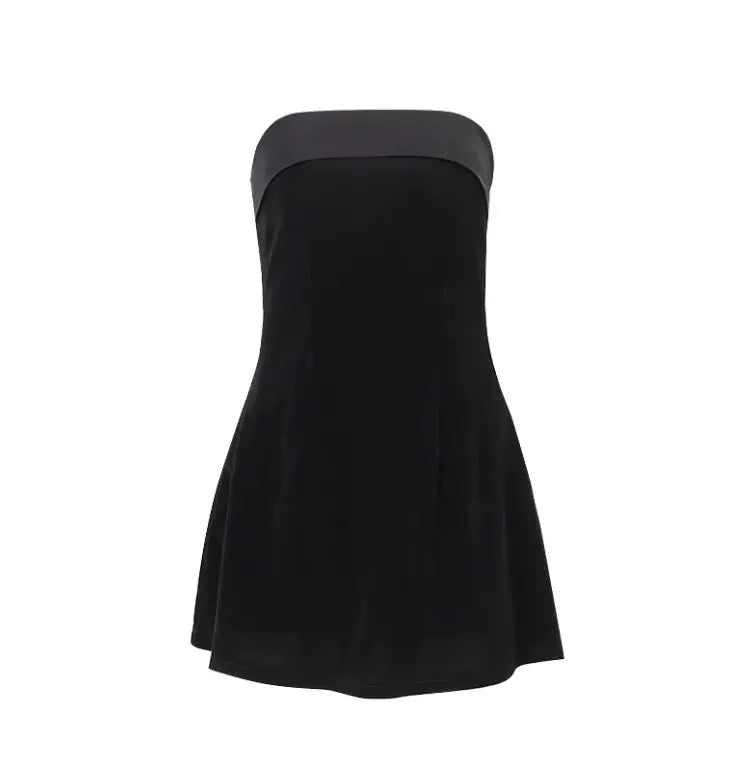 Backless Off-Neck Tube Dress